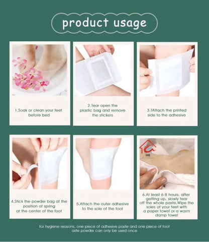 100% Herbal & Gentle Ingredient Detox Foot Pads (BUY 10 GET 10 FREE )